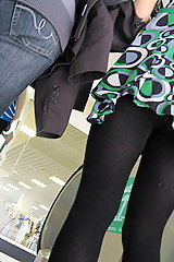 X black pantyhose upskirts - very hot photos